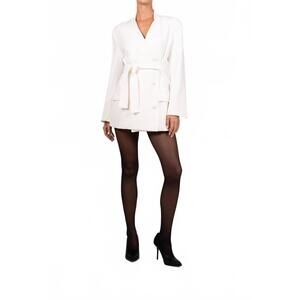 NEW PARENTEZI aya belted blazer in white
